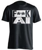 black tshirt that says fuck AI in bold font