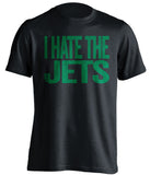 i hate the jets haters black tshirt new york jets self deprecating fan tee
