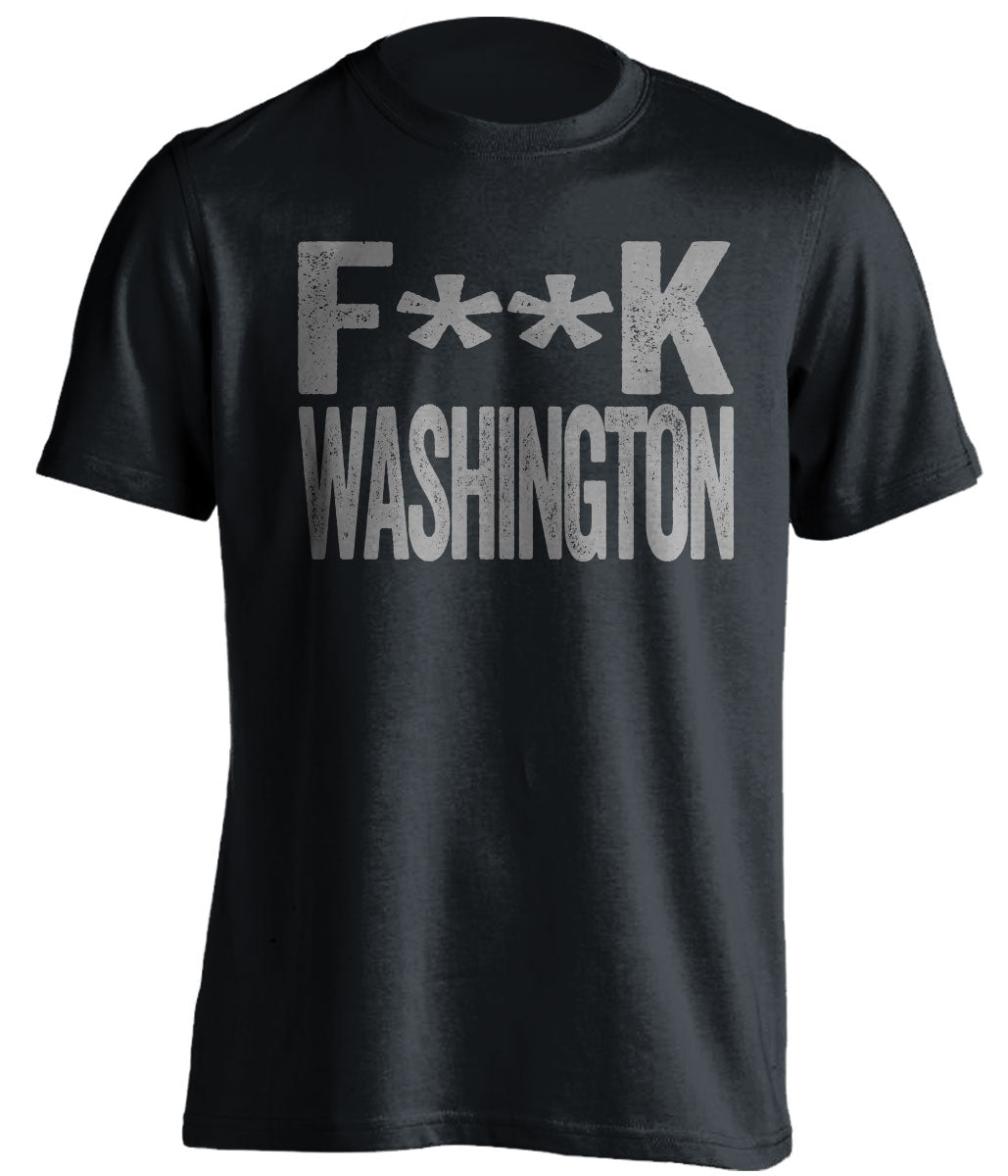 fuck washington black tshirt dallas cowboys fan rivalry tee censored