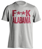 fuck alabama bama fsu florida state seminoles grey tshirt censored