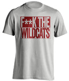 fuck the wildcats asu arizona state sun devils grey shirt censored