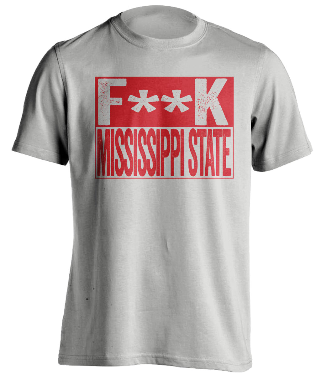 FUCK MISSISSIPPI STATE - Ole Miss Rebels Fan T-Shirt - Box Design - Beef Shirts