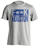 fuck houston astros texas rangers grey shirt censored