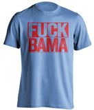 FUCK BAMA - Ole Miss Rebels Fan T-Shirt - Box Design - Beef Shirts