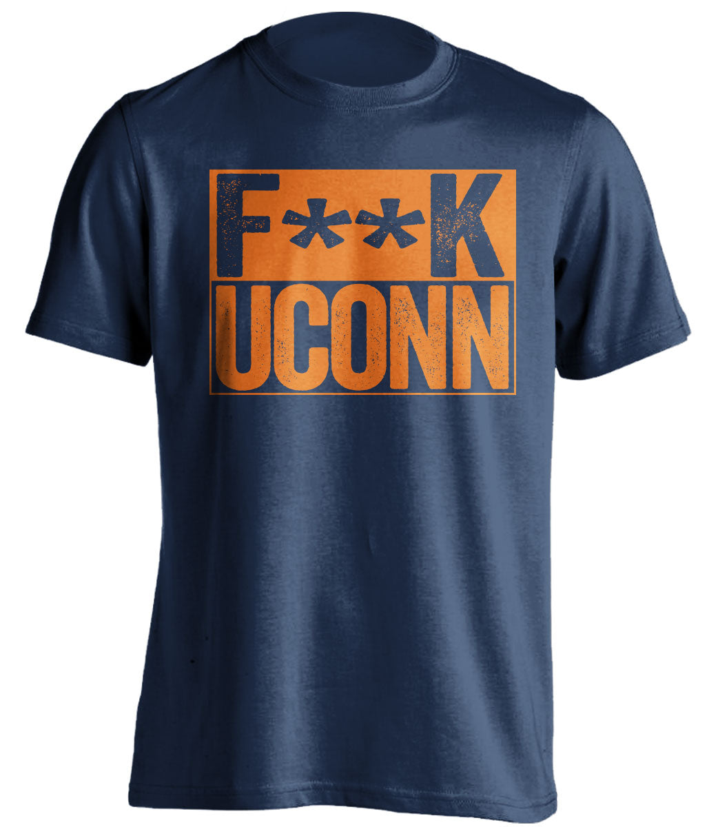 Fuck UConn censored blue Shirt for Syracuse Orange Fans Shirt by Beef Shirts