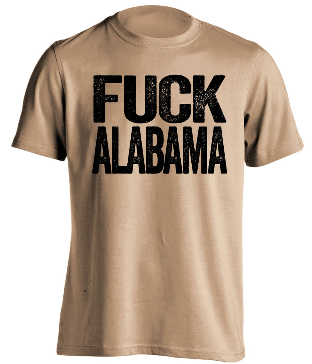 fuck alabama old gold tshirt vanderbilt commodores fan uncensored