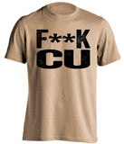 fuck cu colorado buffaloes protest gold tshirt censored