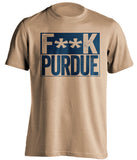 fuck purdue notre dame fighting irish censored gold fan shirt