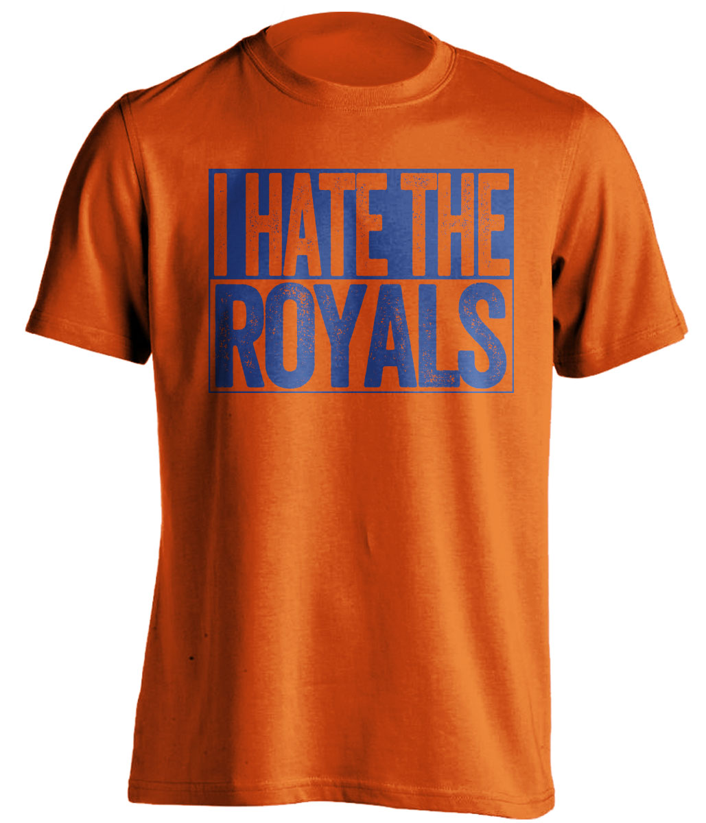 I Hate the Royals orange haters tee for New York Mets Fans by Beef Shirts