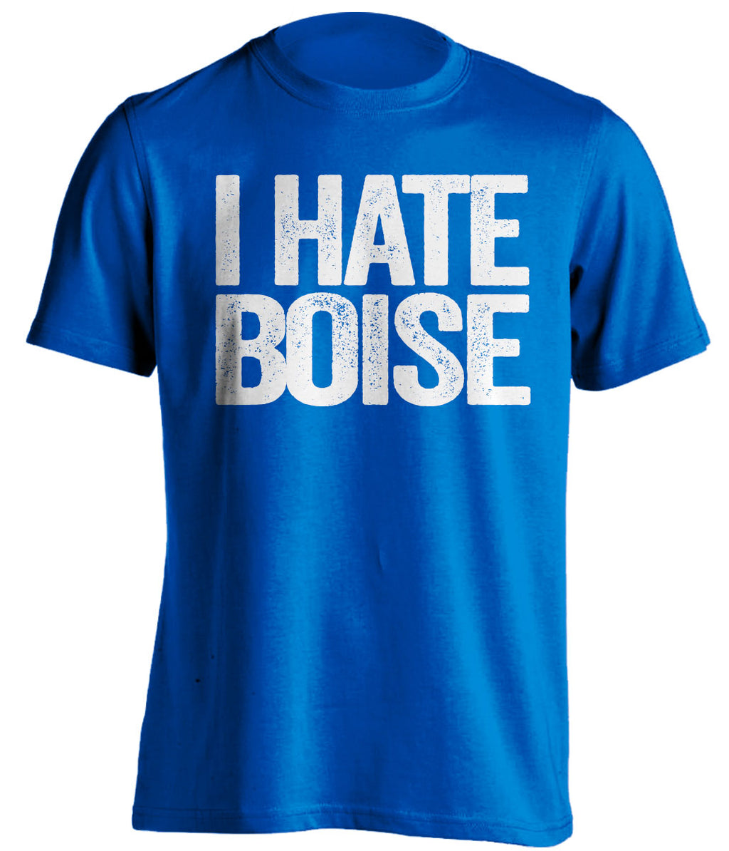 i hate boise state byu brigham cougars fan blue tshirt