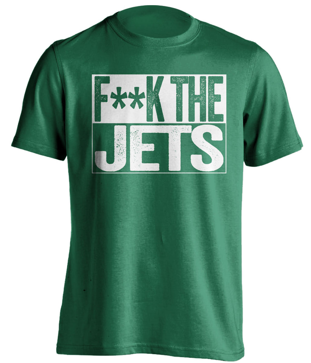 fuck the jets new york jets fan self deprecating haters green shirt censored