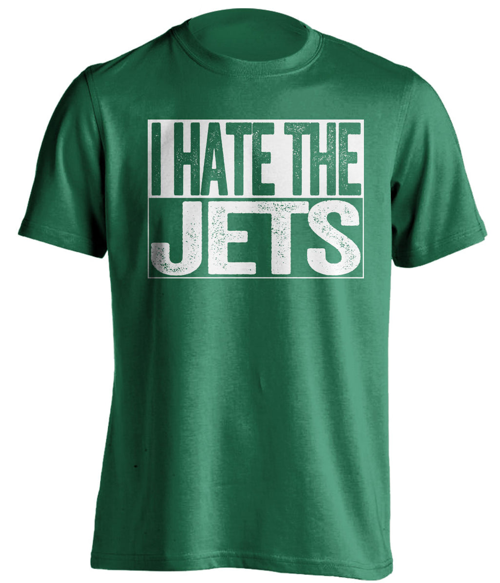 i hate the jets haters green shirt new york jets self deprecating fan tee