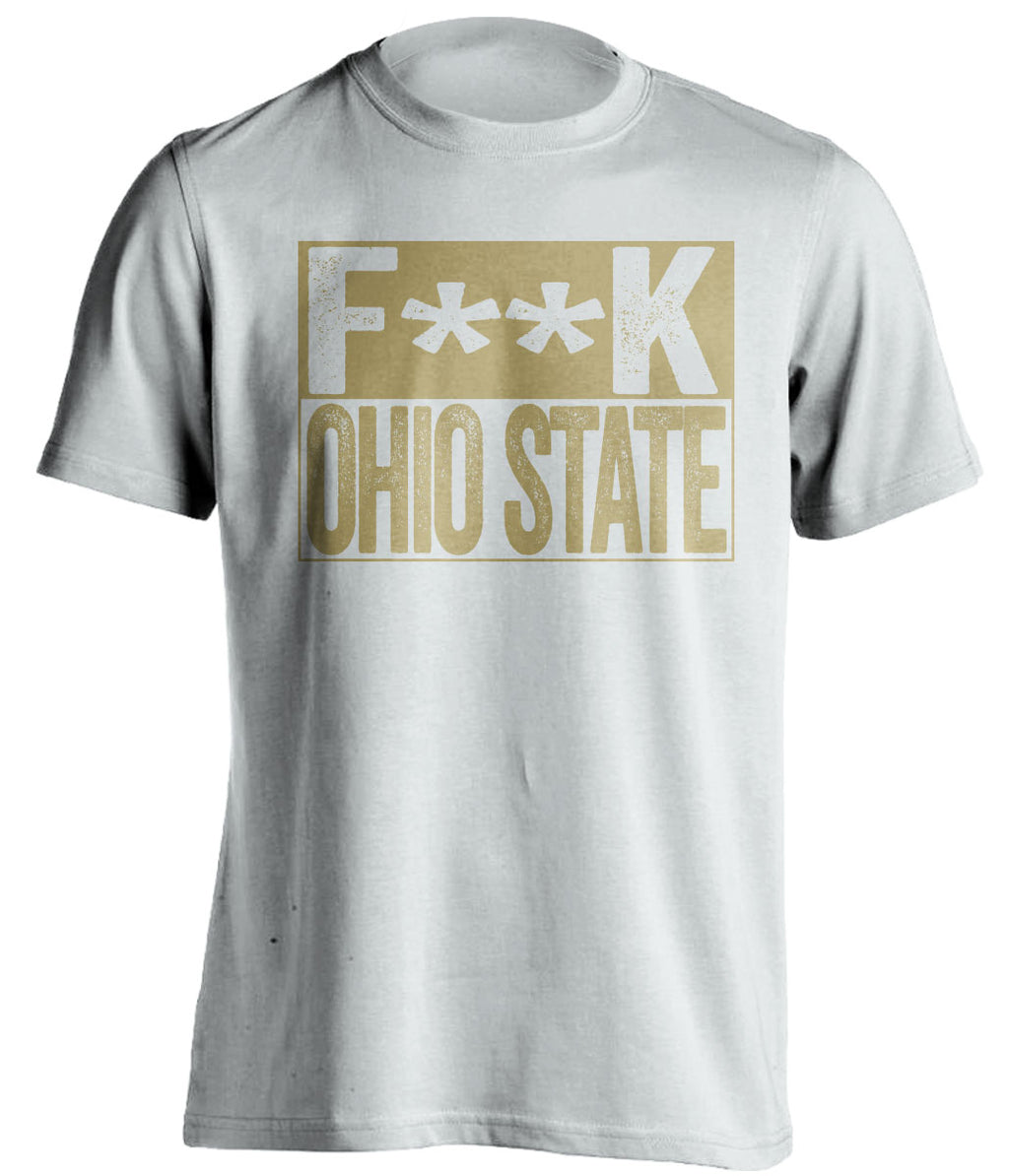 Fuck Ohio State censored white Haters Tee for a Purdue Boilermakers Fan Shirt by Beef Shirts