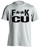 fuck cu colorado buffaloes protest white tshirt censored