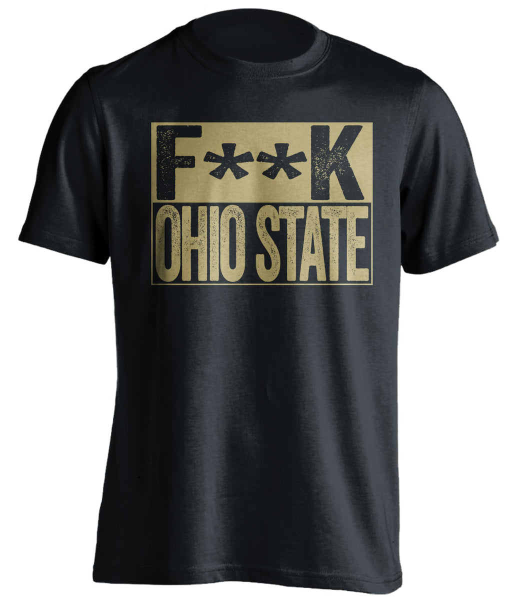 Fuck Ohio State censored Black Haters Tee for a Purdue Boilermakers Fan Shirt by Beef Shirts