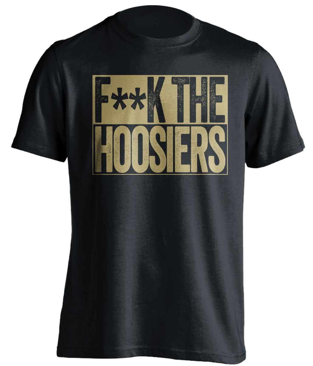 Fuck the Hoosiers Shirt - Purdue Boilermakers vs Indiana Rivalry Box Logo Tee