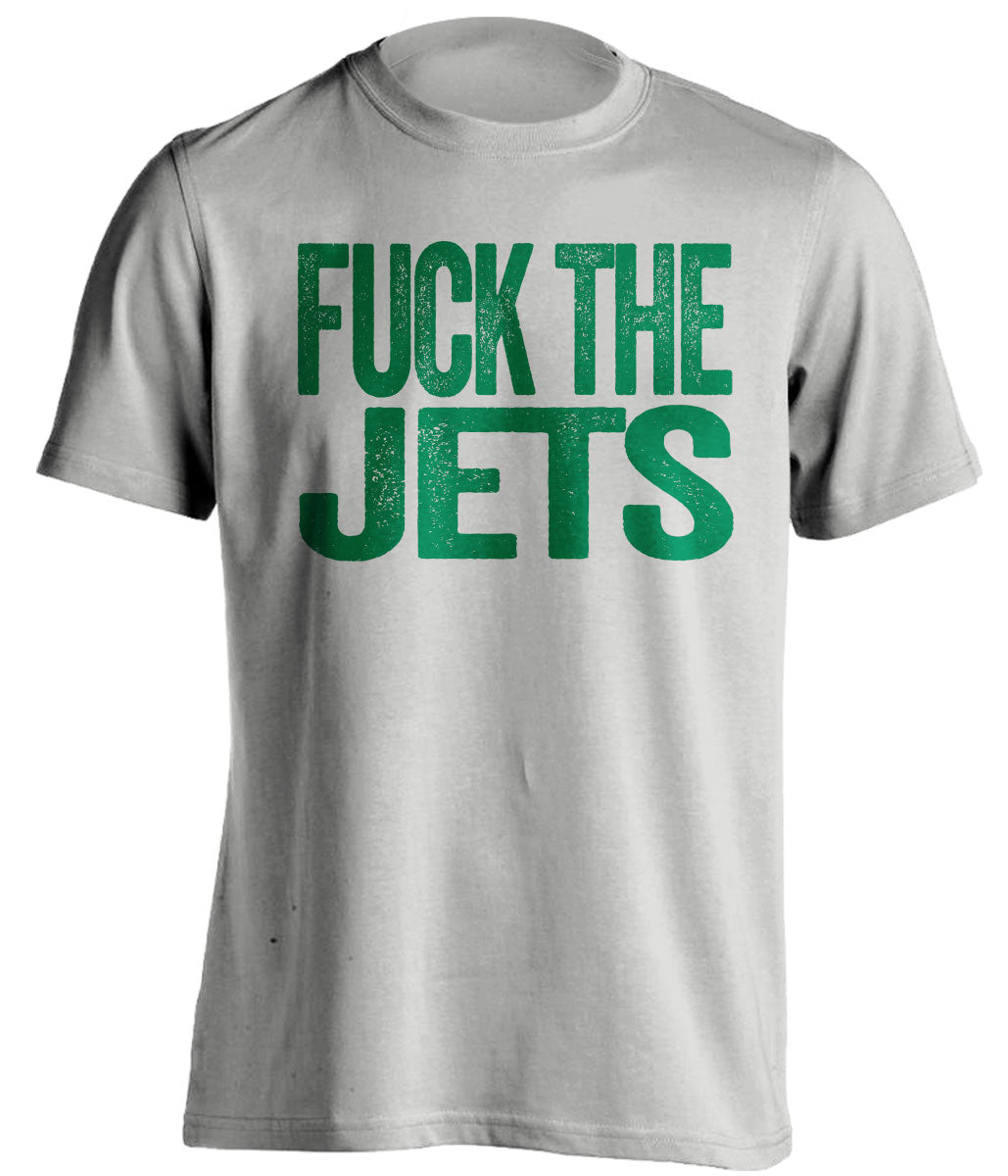 fuck the jets hater grey tshirt new york jets NYJ fans uncensored tee