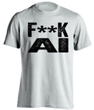white shirt that says fuck AI censored in bold font
