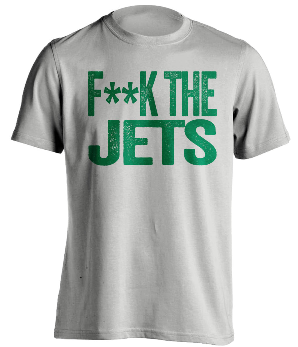 fuck the jets hater grey tshirt new york jets NYJ fans censored tee