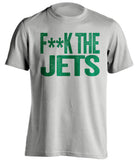 fuck the jets hater grey tshirt new york jets NYJ fans censored tee