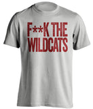 fuck the wildcats asu arizona state sun devils grey tshirt censored