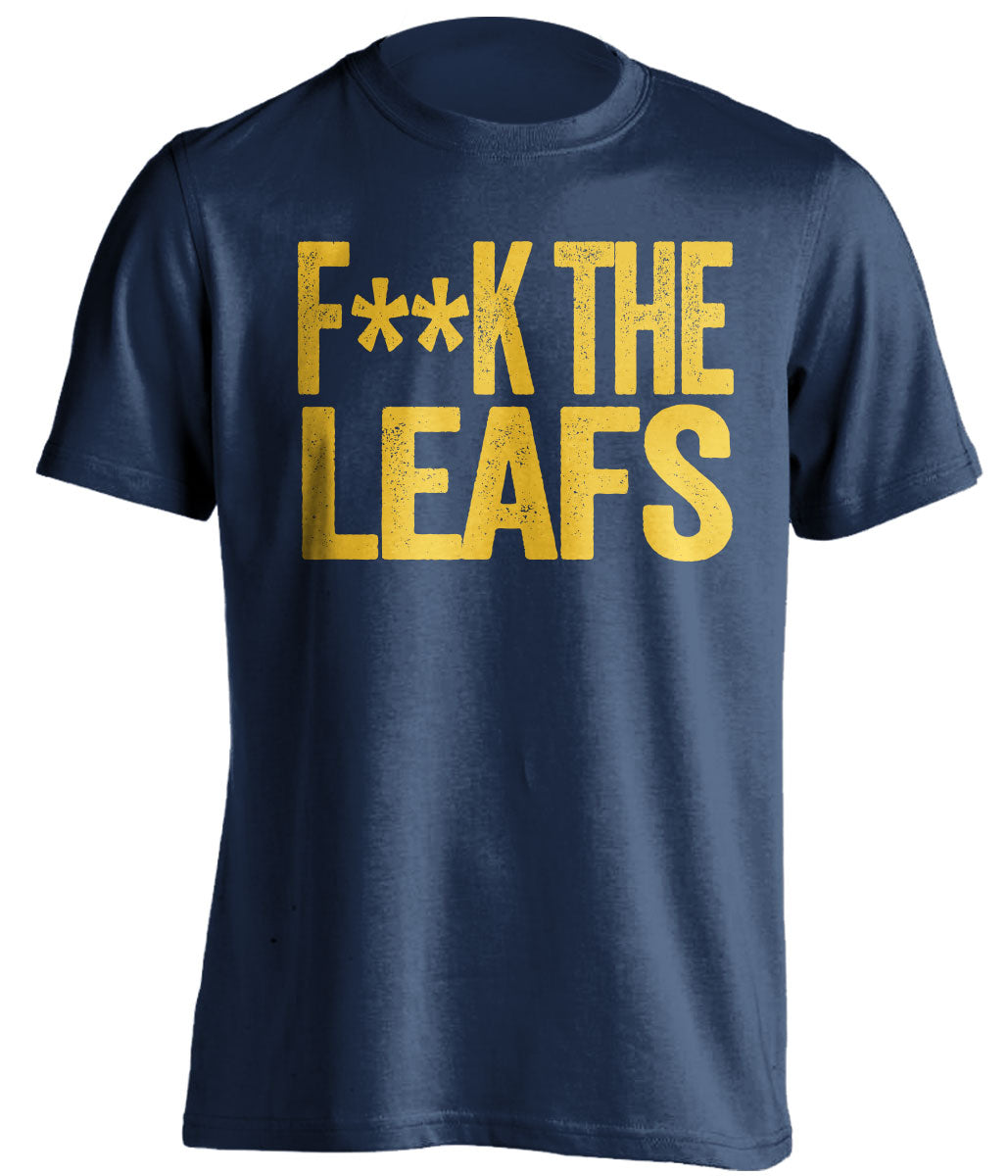Fuck the Leafs censored Haters navy statement tee for a Buffalo Sabres Fan Shirt by Beef Shirts