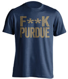 fuck purdue notre dame fighting irish censored blue fan tshirt