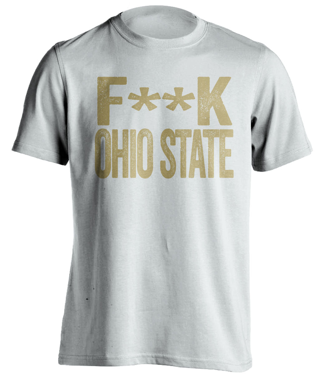 Fuck Ohio State censored Haters white statement tee for a Purdue Boilermakers Fan Shirt by Beef Shirts