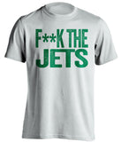 fuck the jets hater white tshirt new york jets NYJ fans censored tee