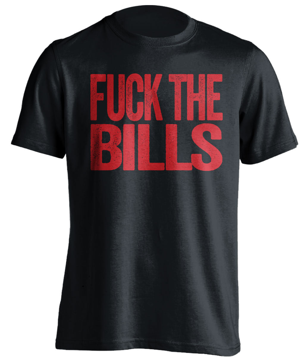 Fuck the Bills Uncensored Haters black statement tee for a New England Patriots Fan Shirt by Beef Shirts
