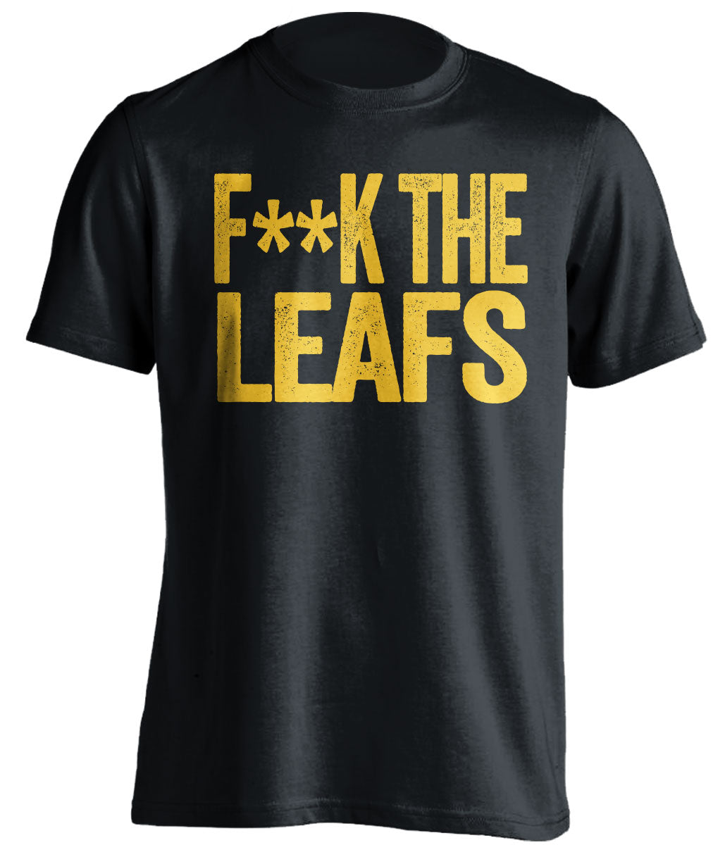 Fuck the Leafs censored Haters black statement tee for a Buffalo Sabres Fan Shirt by Beef Shirts