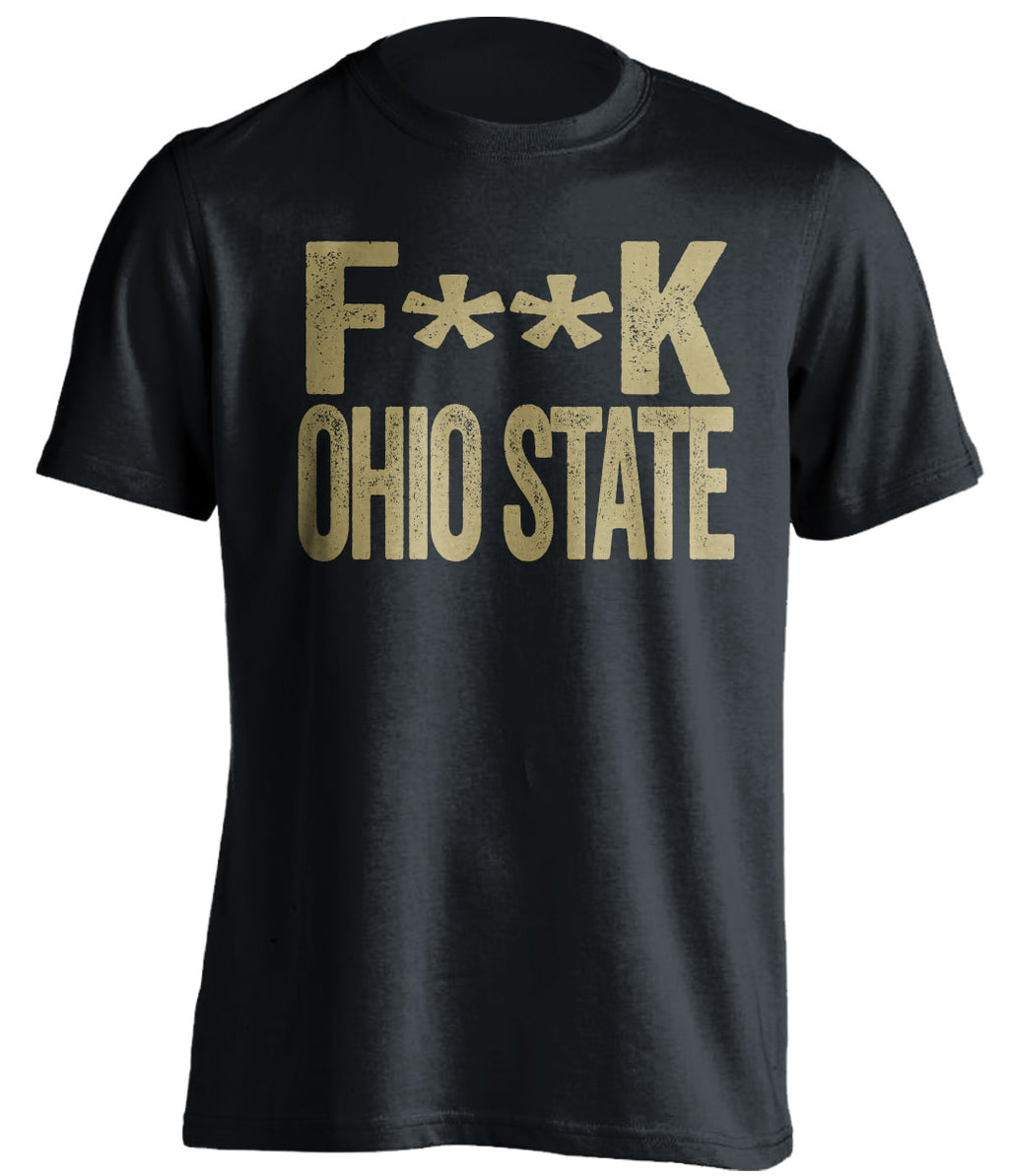 Fuck Ohio State censored Haters Black statement tee for a Purdue Boilermakers Fan Shirt by Beef Shirts