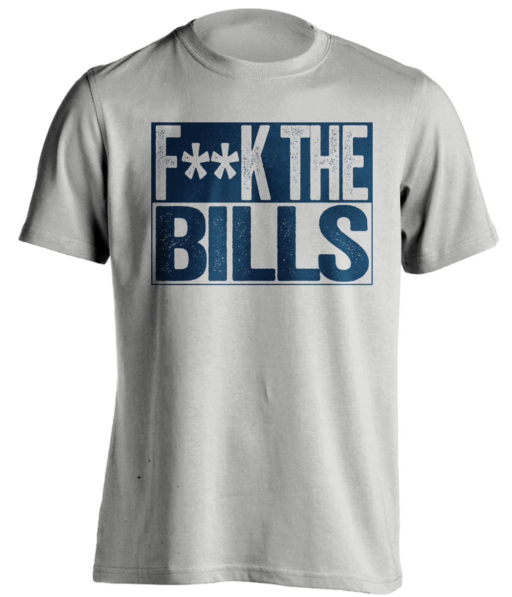 Fuck the Bills censored Haters grey Tee for a New England Patriots Fan Shirt by Beef Shirts