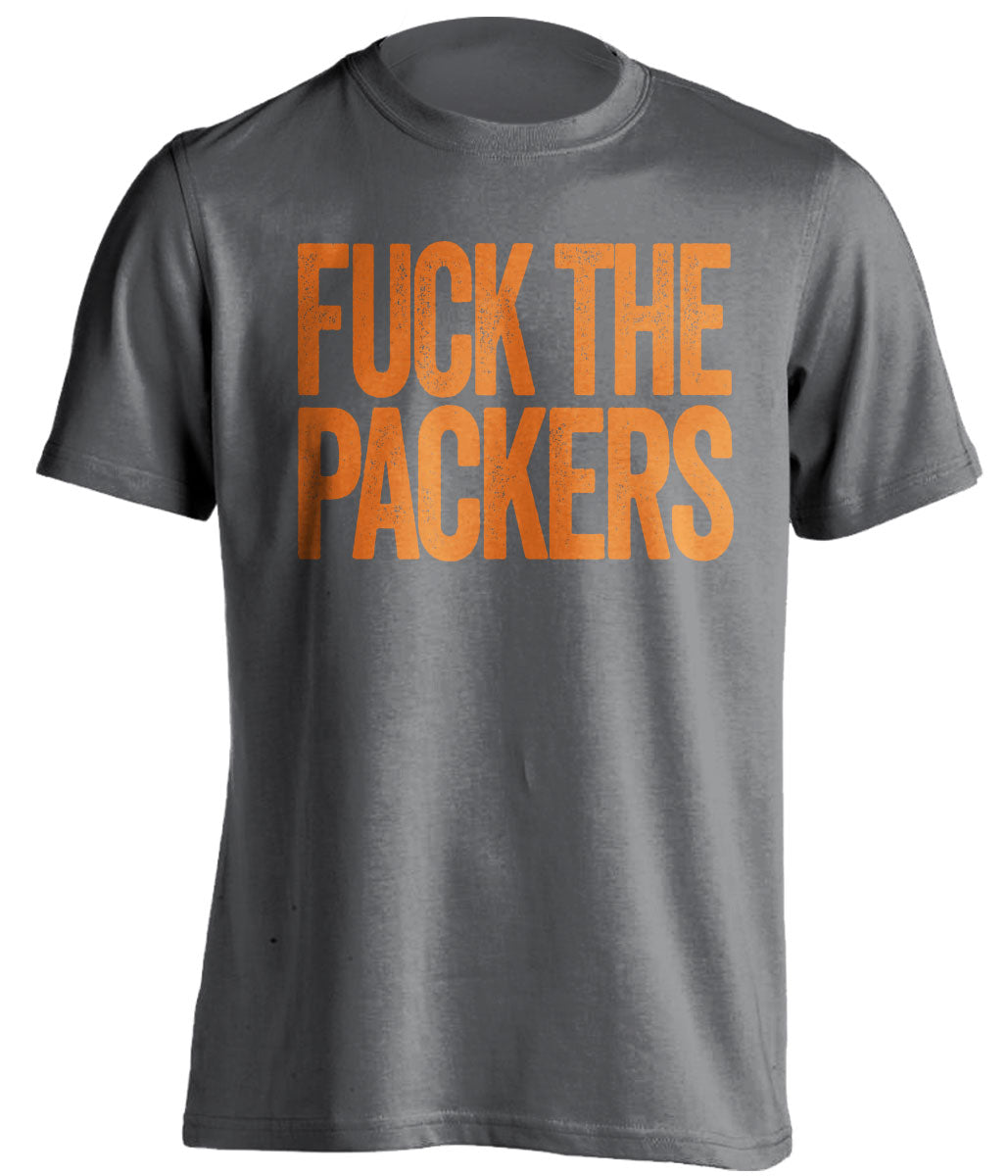 fuck the packers uncensored grey tshirt chicago bears haters tee
