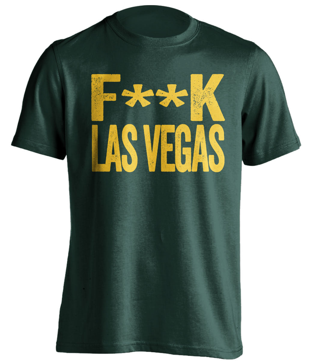 fuck las vegas oakland A's athletics censored green tshirt