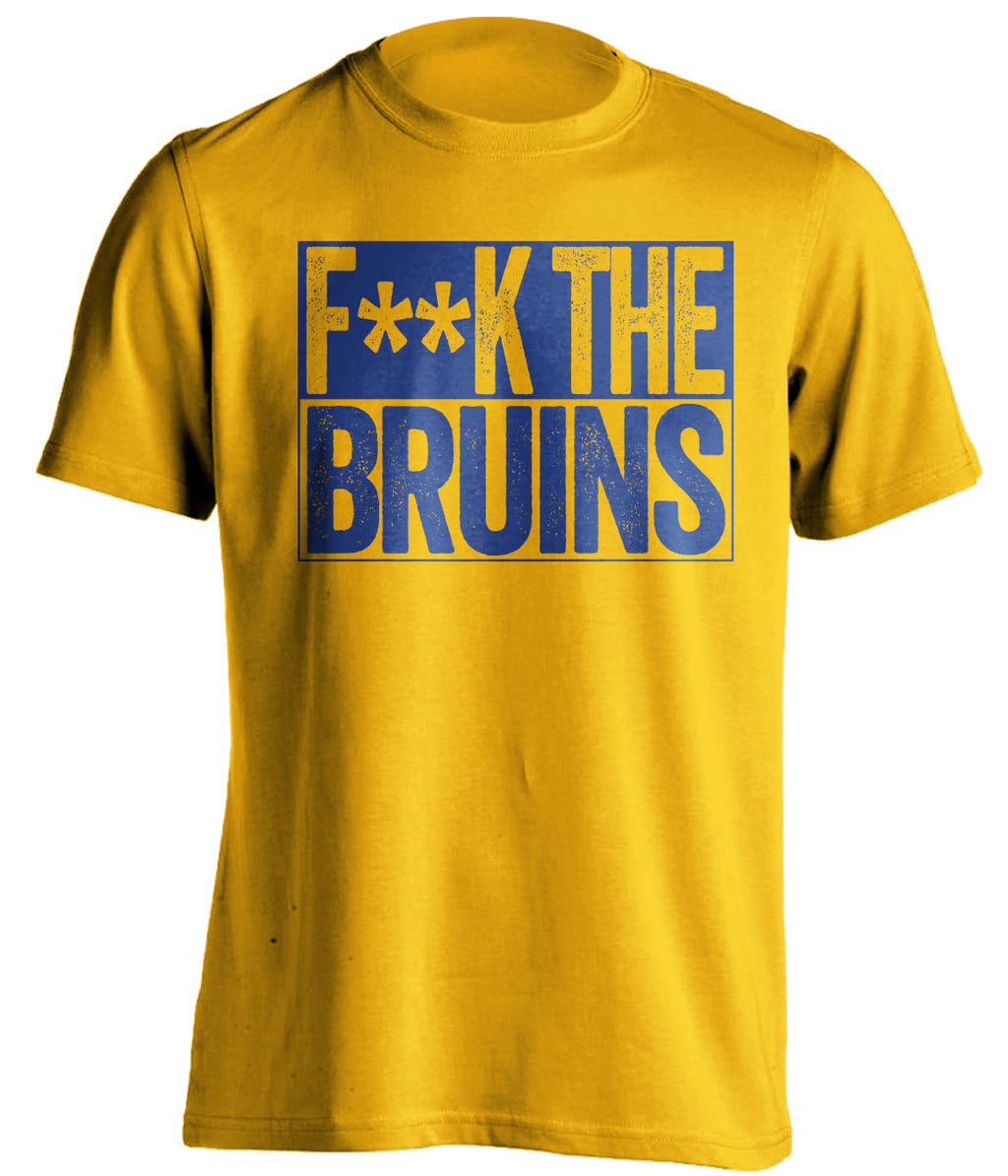 Fuck the Bruins censored Haters gold Tee for a Buffalo Sabres Fan Shirt by Beef Shirts