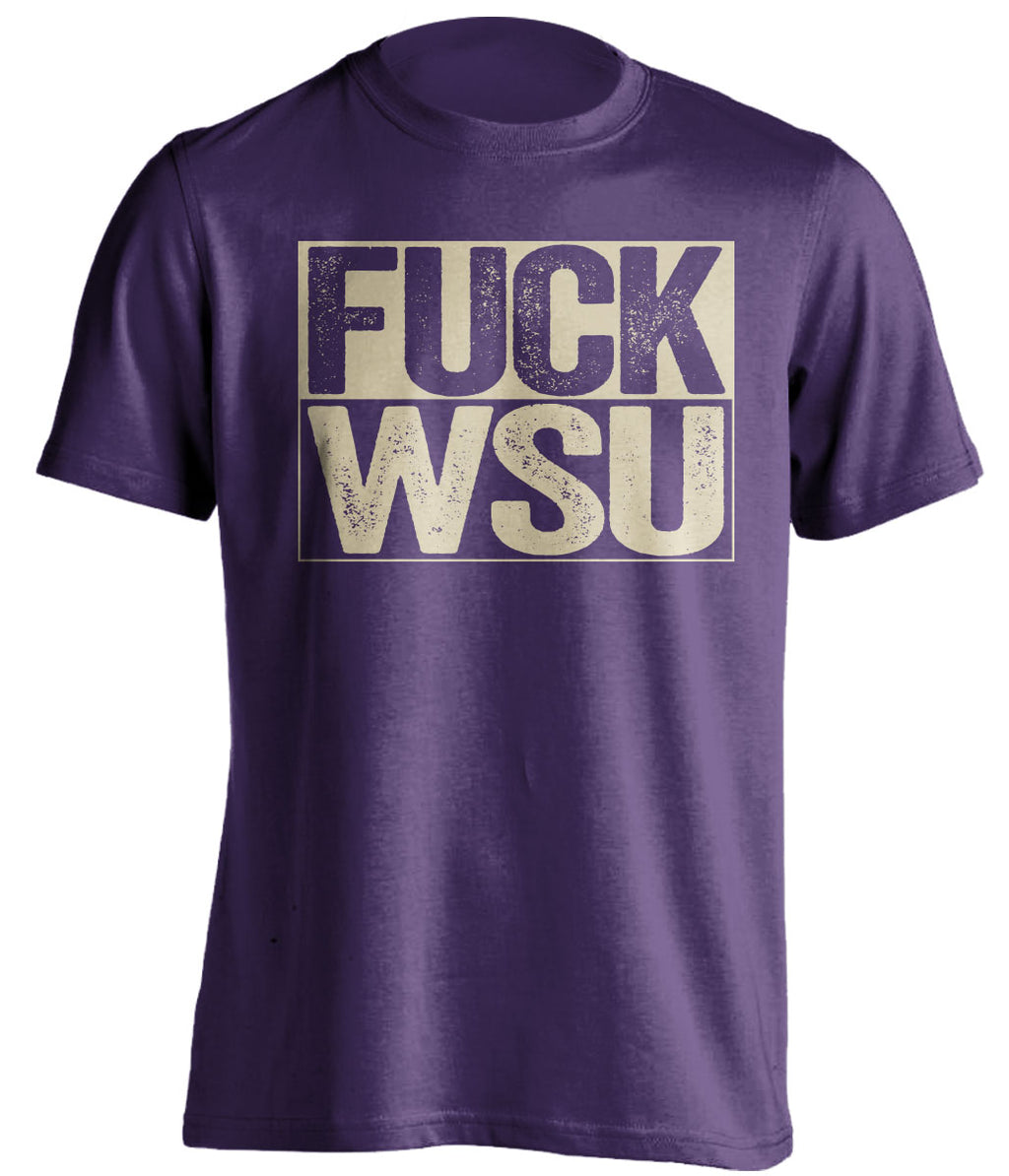 fuck WSU cougars washington cougars fan uncensored purple shirt