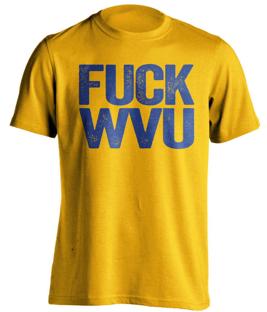 Backyard Brawl Uncensored Rivalry T-Shirts - Eat Shit Pitt or Fuck WVU - I Hate Pitt or I Hate WVU - Ultimate Smack Talk Tailgate Tee - Beef Shirts
