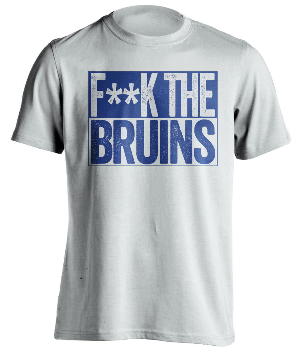 Fuck the Bruins censored Haters white Tee for a Buffalo Sabres Fan Shirt by Beef Shirts