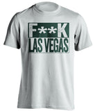 fuck las vegas oakland athletics A's censored white shirt 