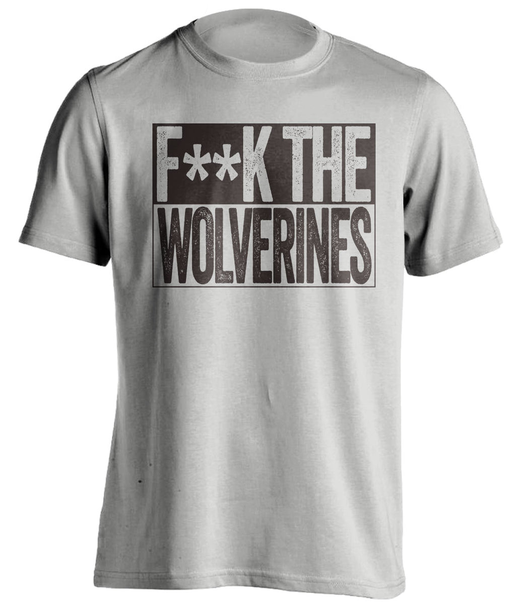 fuck the wolverines grey shirt censored haters tee for WMU broncos fans