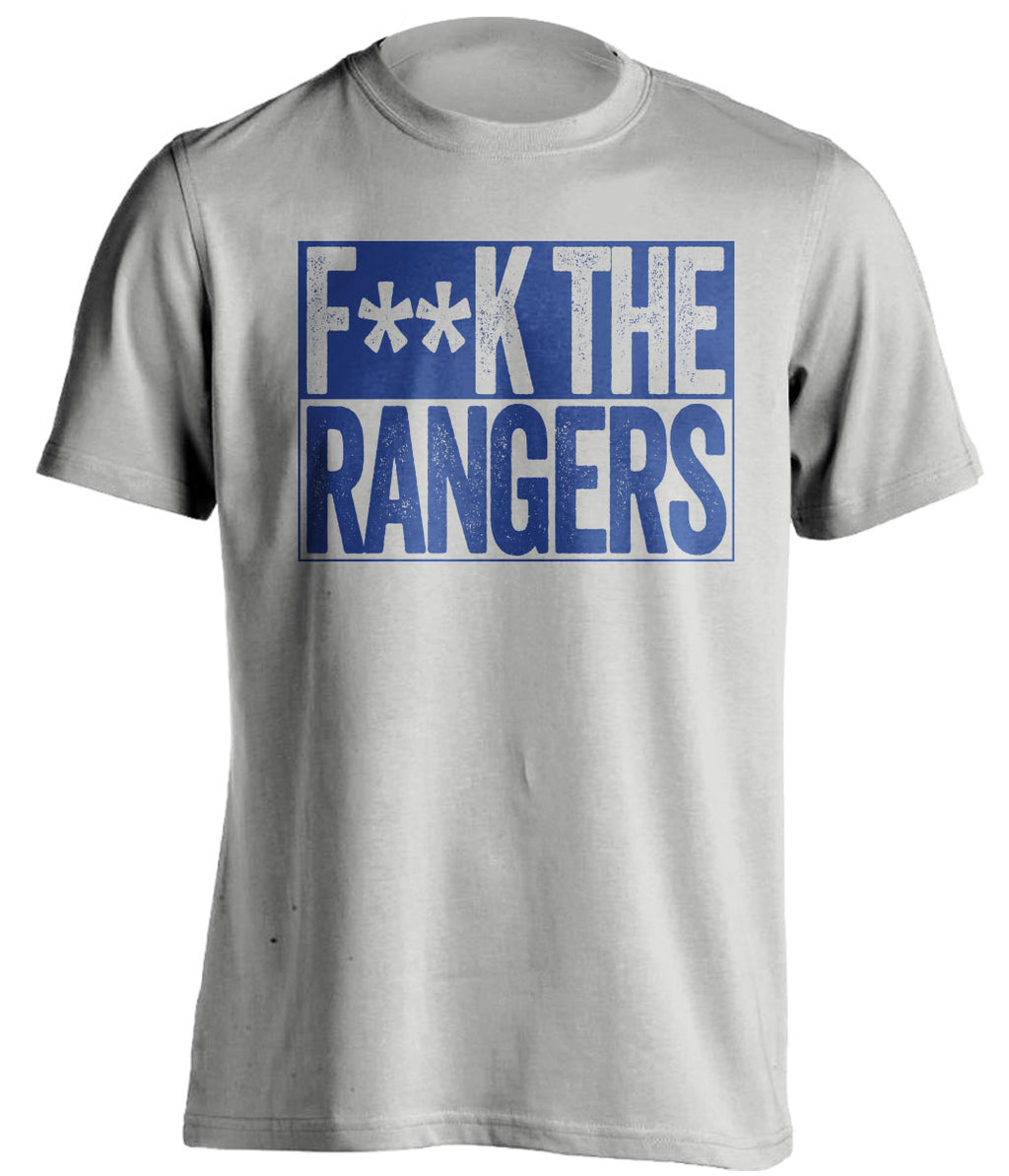 fuck the rangers toronto blue jays fan censored grey shirt