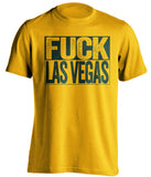 fuck las vegas oakland athletics A's gold shirt uncensored