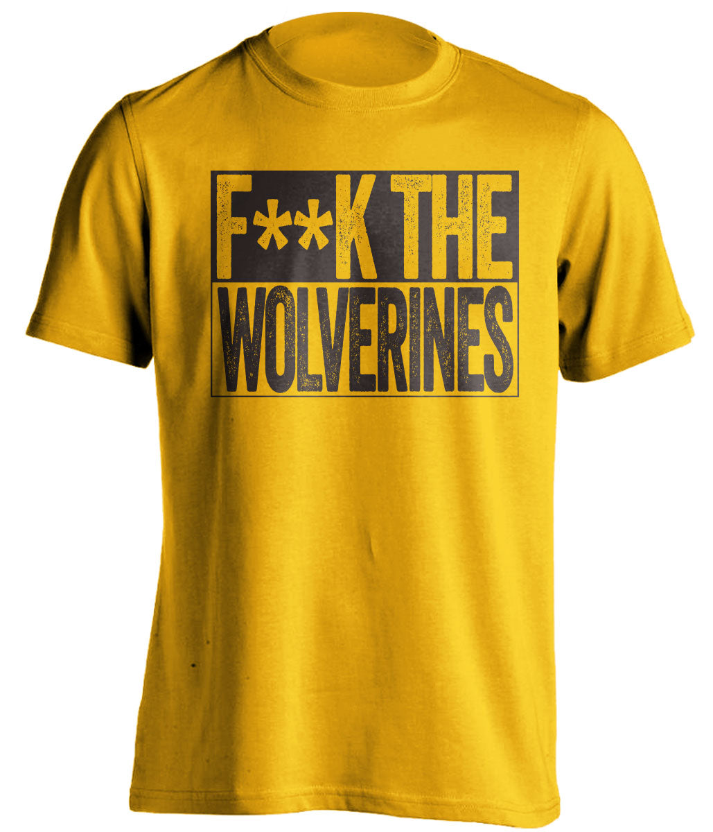 fuck the wolverines gold shirt censored haters tee for WMU broncos fans