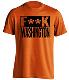 fuck washington philadelphia flyers or baltimore orioles fan orange shirt censored