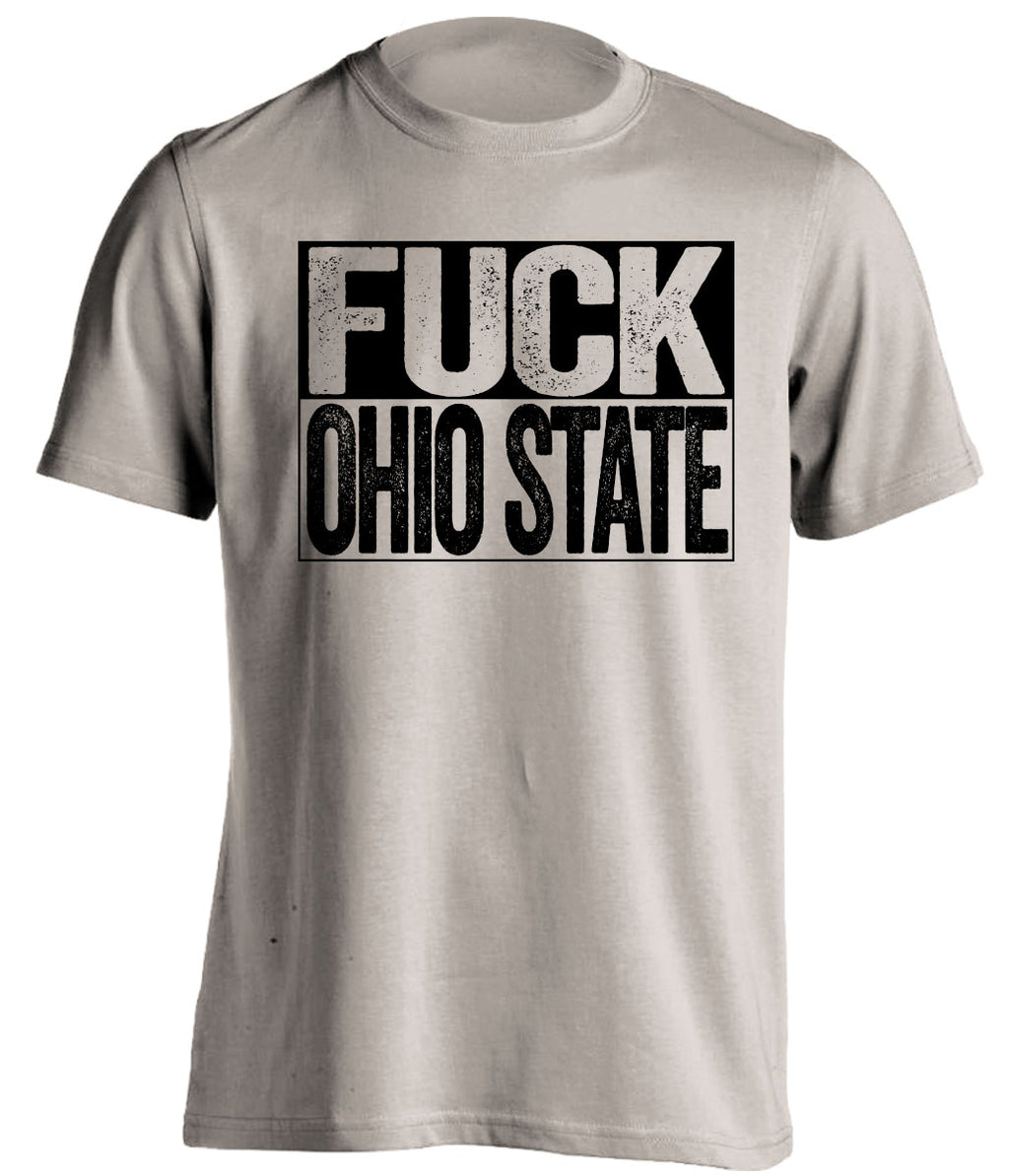 Fuck Ohio State Uncensored tan Haters Tee for a Purdue Boilermakers Fan Shirt by Beef Shirts