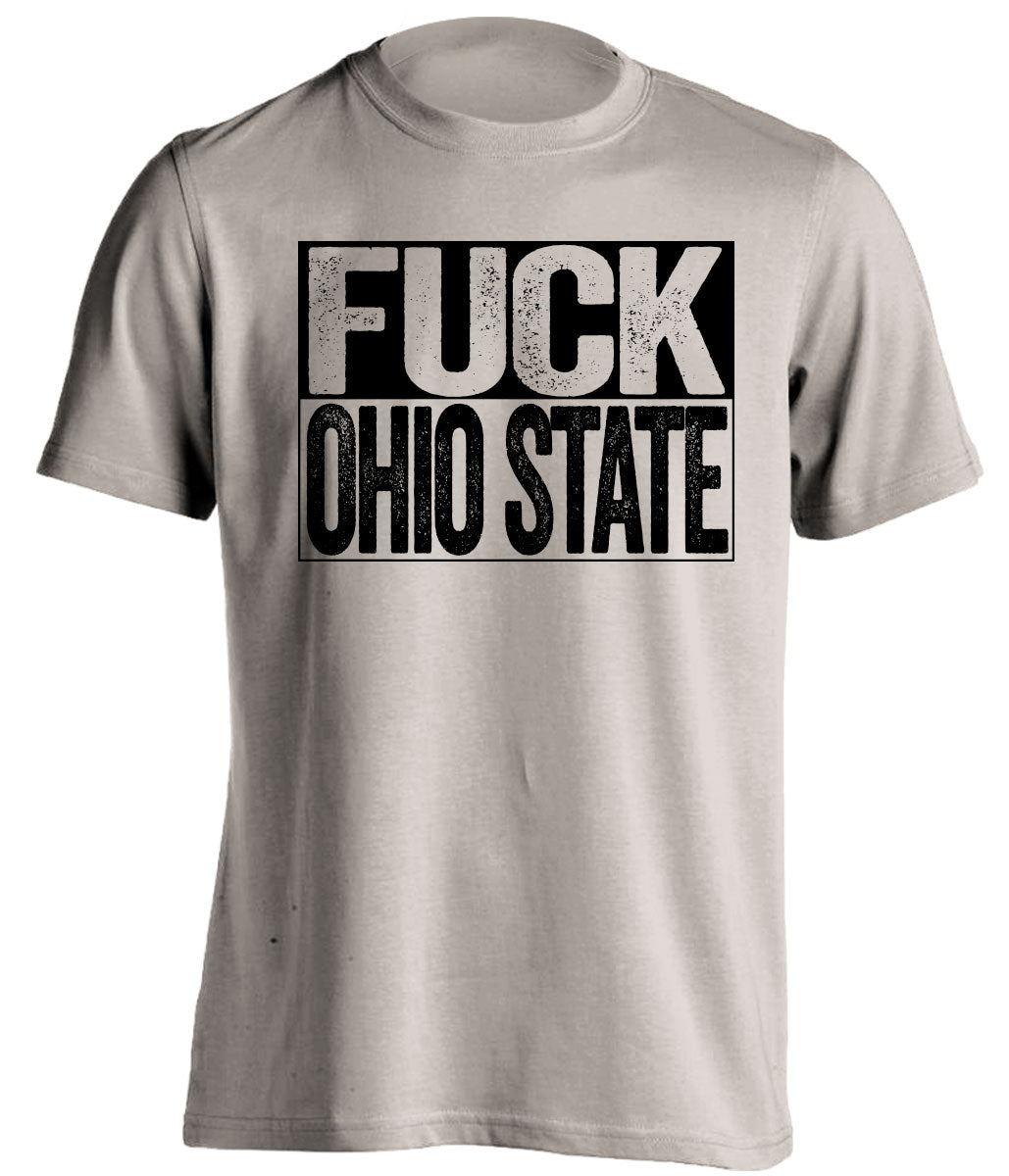 Fuck Ohio State Uncensored tan Haters Tee for a Purdue Boilermakers Fan Shirt by Beef Shirts