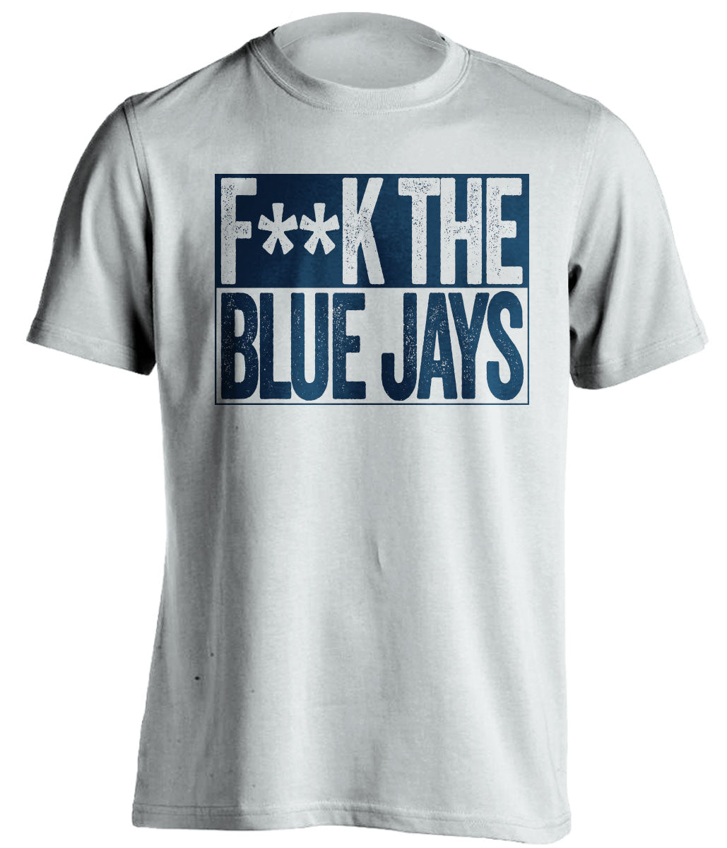 fuck the blue jays haters censored white tshirt for detroit tigers fans tee
