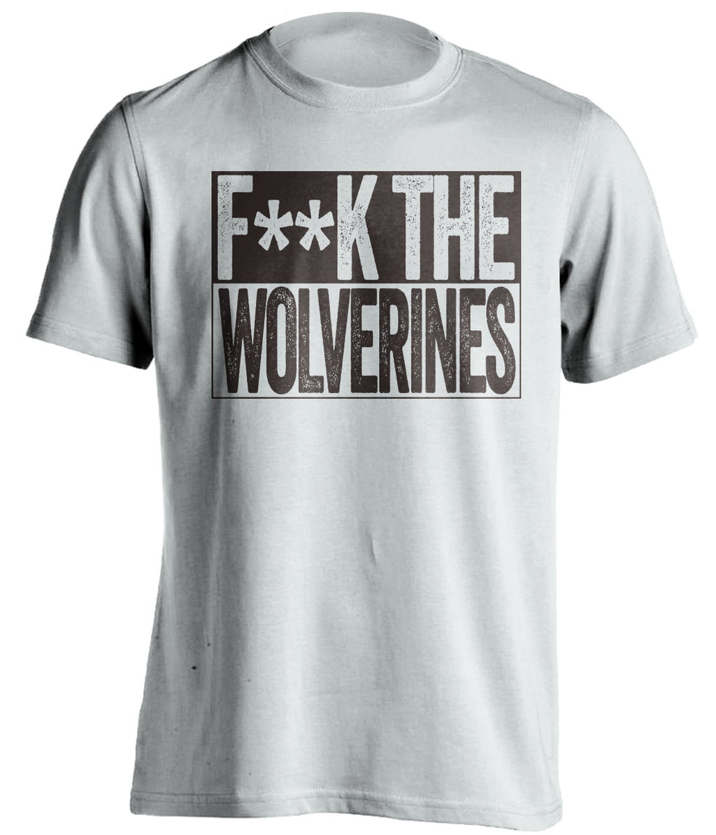 fuck the wolverines white shirt censored haters tee for WMU broncos fans