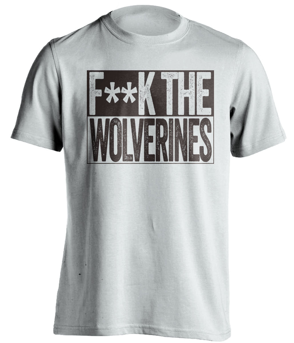 fuck the wolverines white shirt censored haters tee for WMU broncos fans